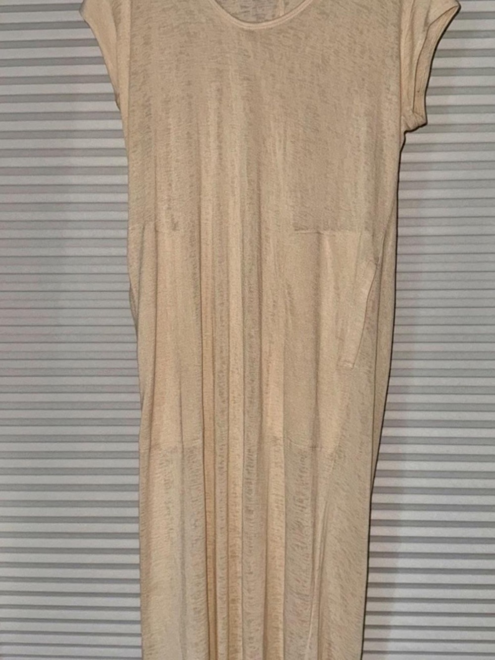 Athleta Women's Cream and Brown Summer-dresses
